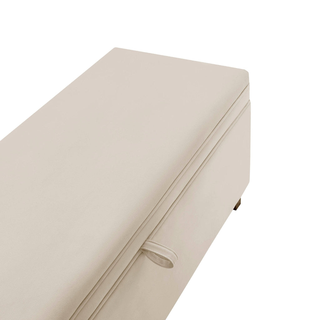 Dusklia - Windermere Storage Ottoman - Ecru