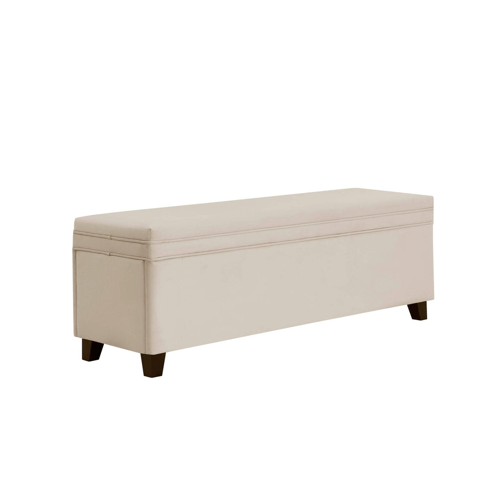 Dusklia - Windermere Storage Ottoman - Ecru