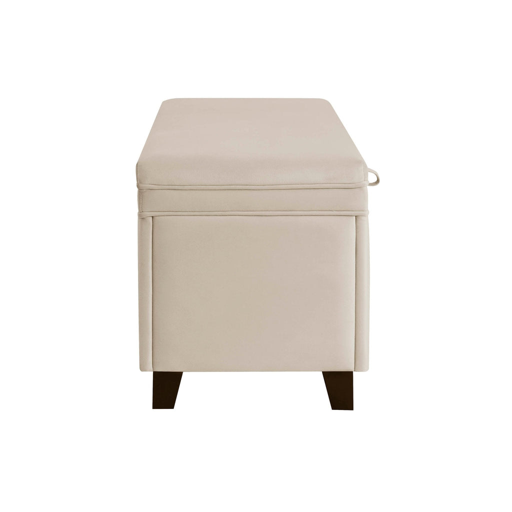 Dusklia - Windermere Storage Ottoman - Ecru