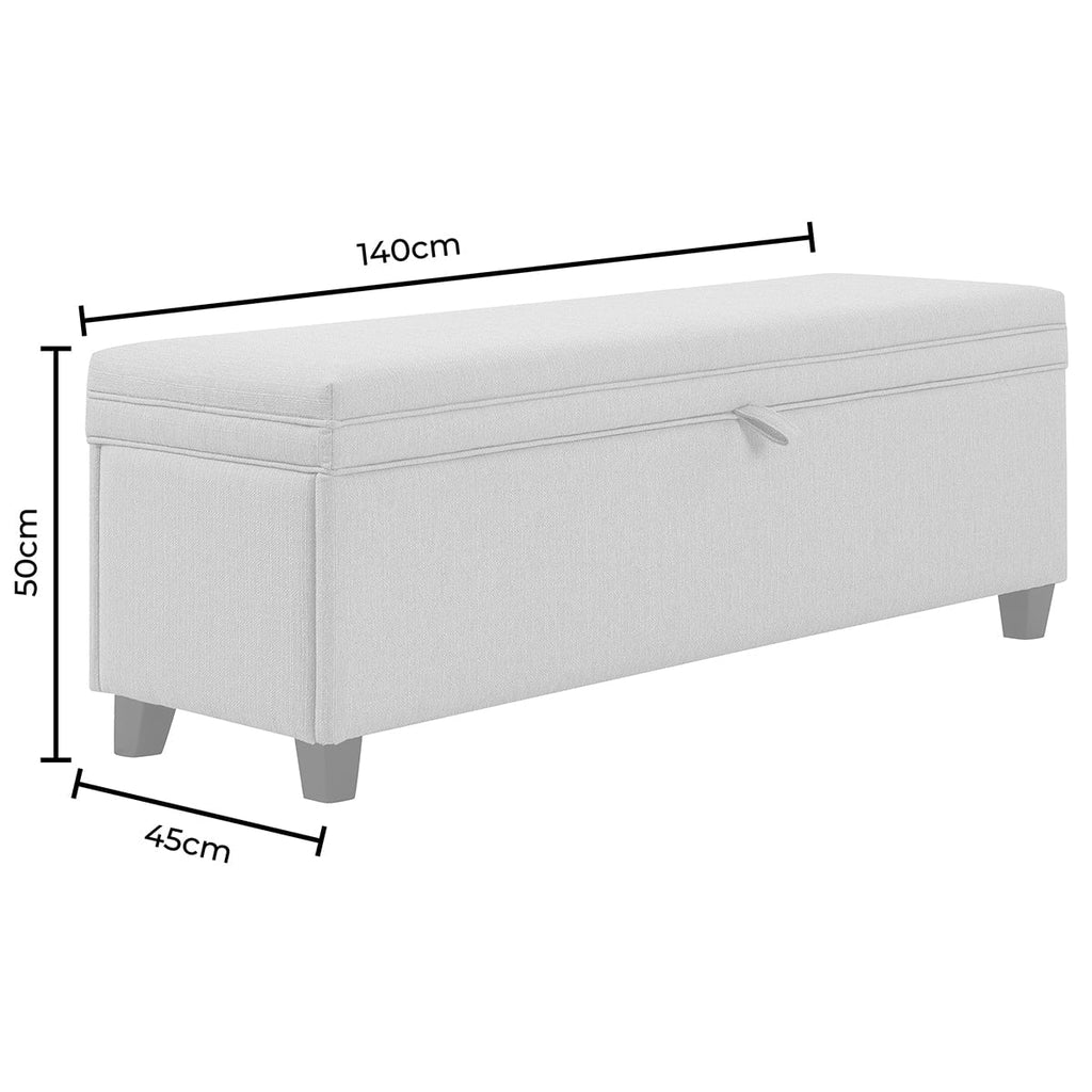 Dusklia - Windermere Storage Ottoman - Natural
