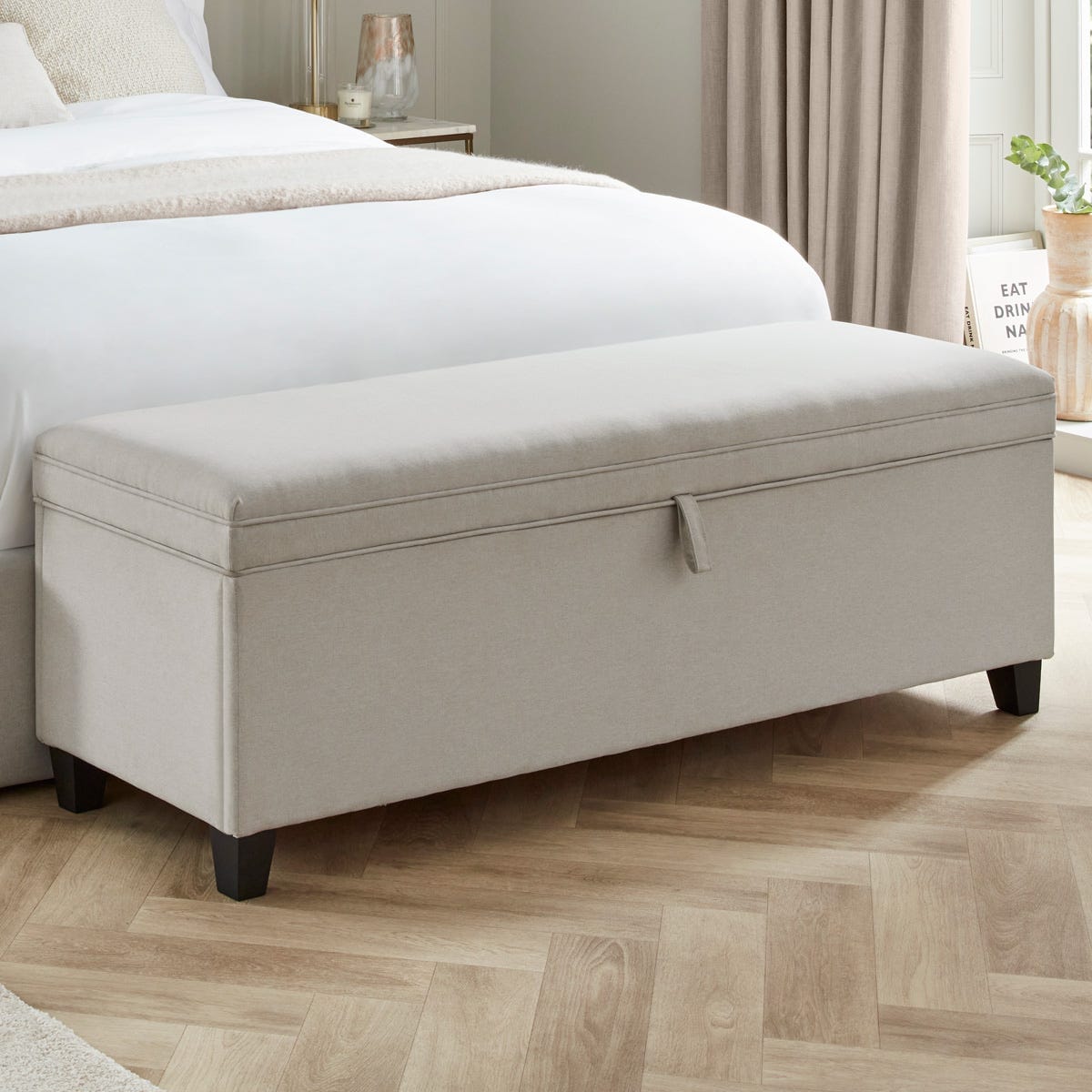 Dusklia - Windermere Storage Ottoman - Natural