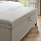 Dusklia - Windermere Storage Ottoman - Natural