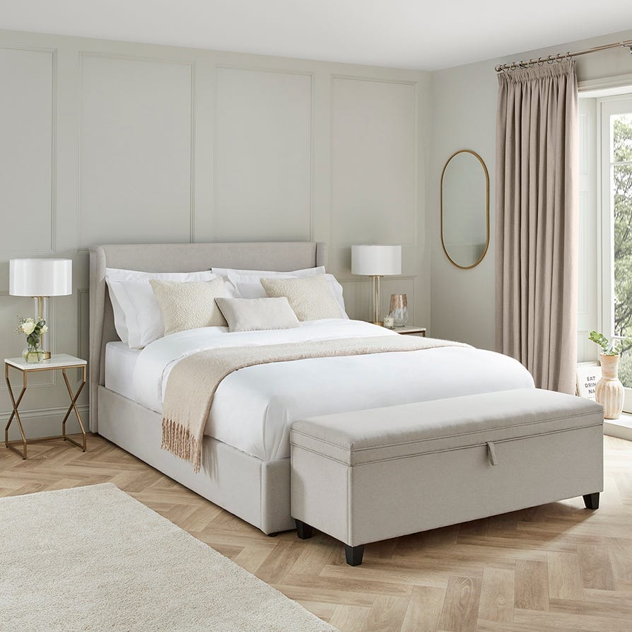 Dusklia - Windermere Storage Ottoman - Natural