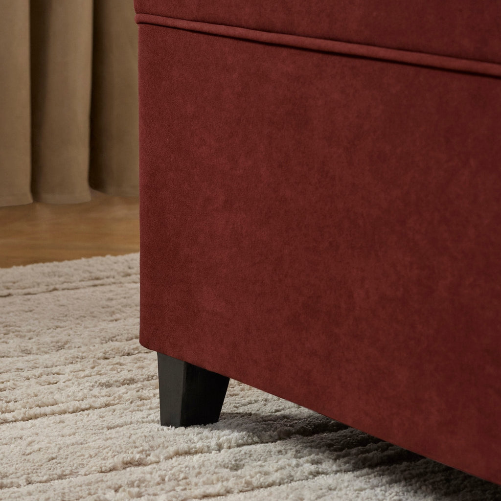 Dusklia - Windermere Storage Ottoman - Rust