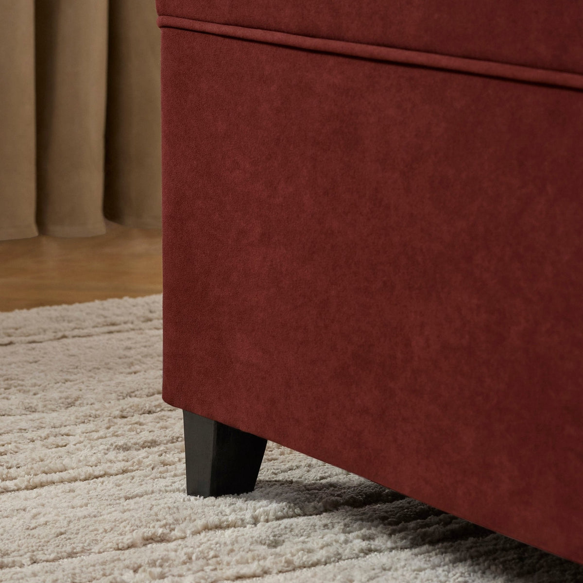 Dusklia - Windermere Storage Ottoman - Rust