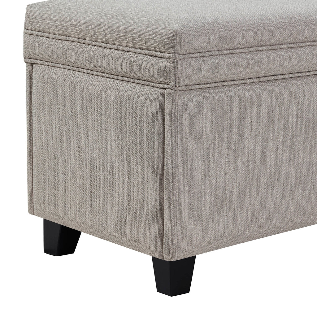 Dusklia - Windermere Storage Ottoman - Stone Grey