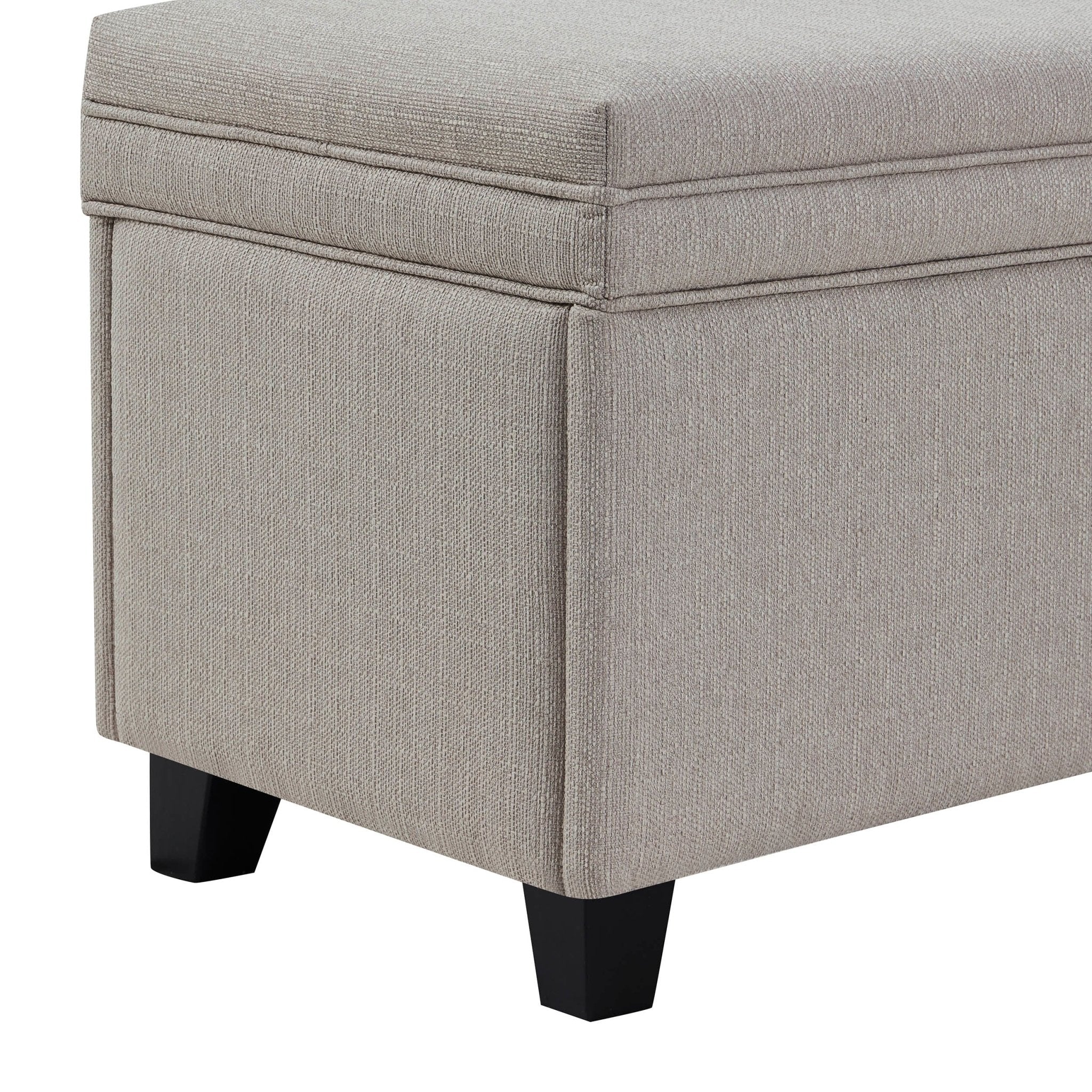 Dusklia - Windermere Storage Ottoman - Stone Grey