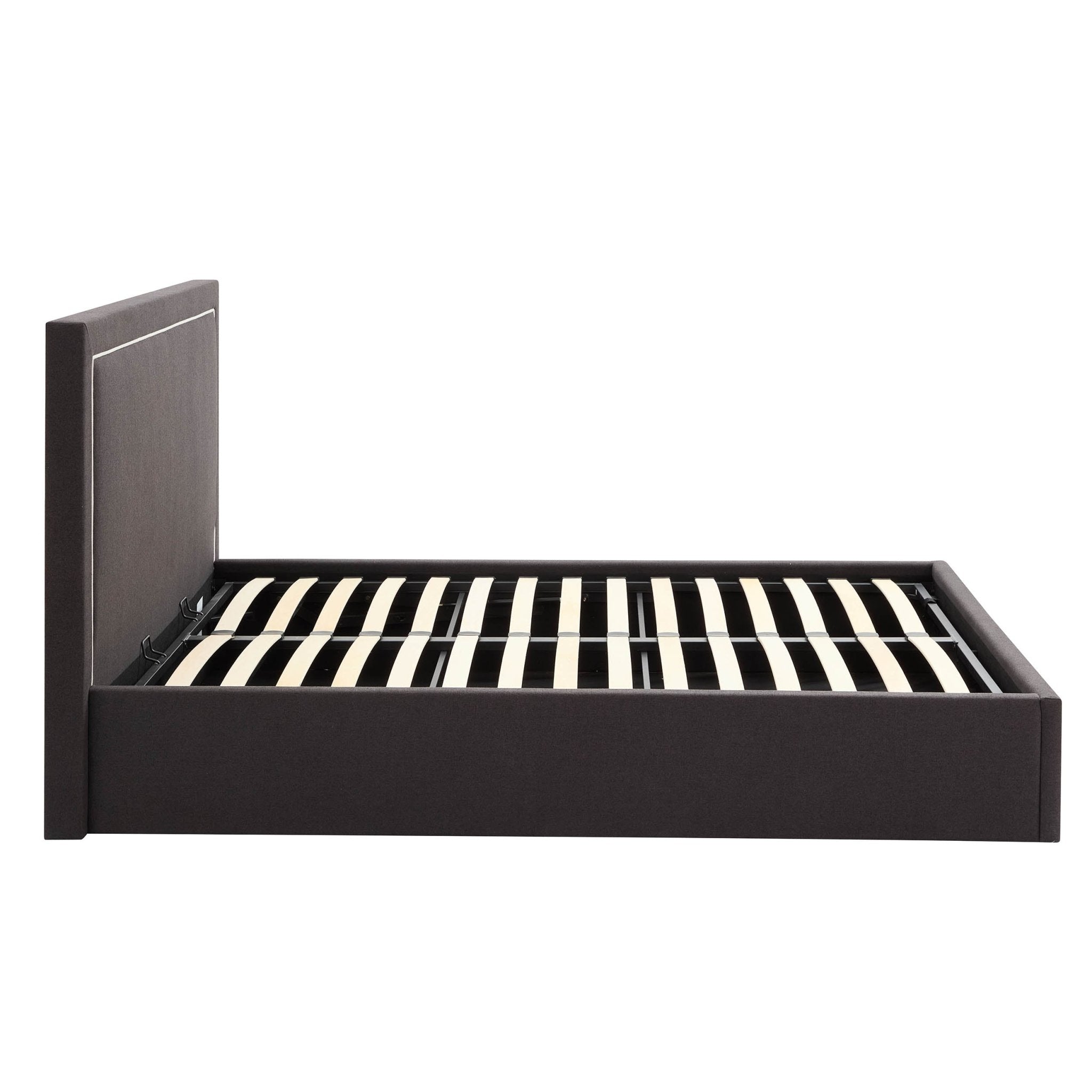 Dusklia - Windsor Ottoman Storage Bed - Black/Natural