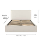 Dusklia - Windsor Ottoman Storage Bed - Natural/Black