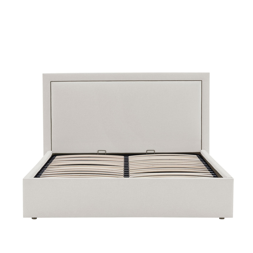 Dusklia - Windsor Ottoman Storage Bed - Natural/Black