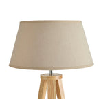 Dusklia - Wooden Tripod Floor Lamp - Natural