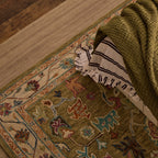 Dusklia - Wool Floral Pattern Rug - Green