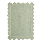 Dusklia - Wool Scallop Edge Rug - Sage