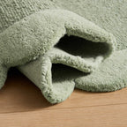 Dusklia - Wool Scallop Edge Rug - Sage