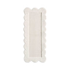 Dusklia - Wool Scallop Edge Runner - Off White