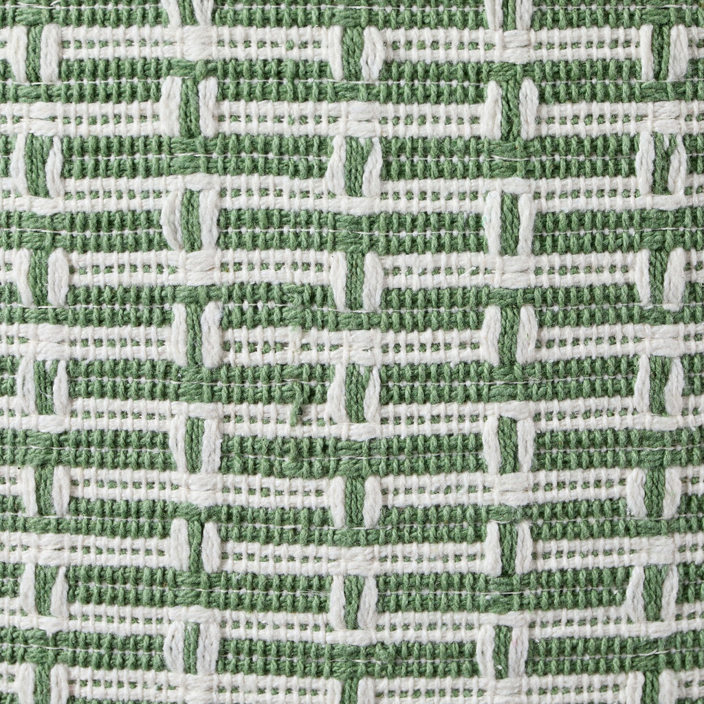 Dusklia - Woven Geometric Sofa Cushion Cover - Green