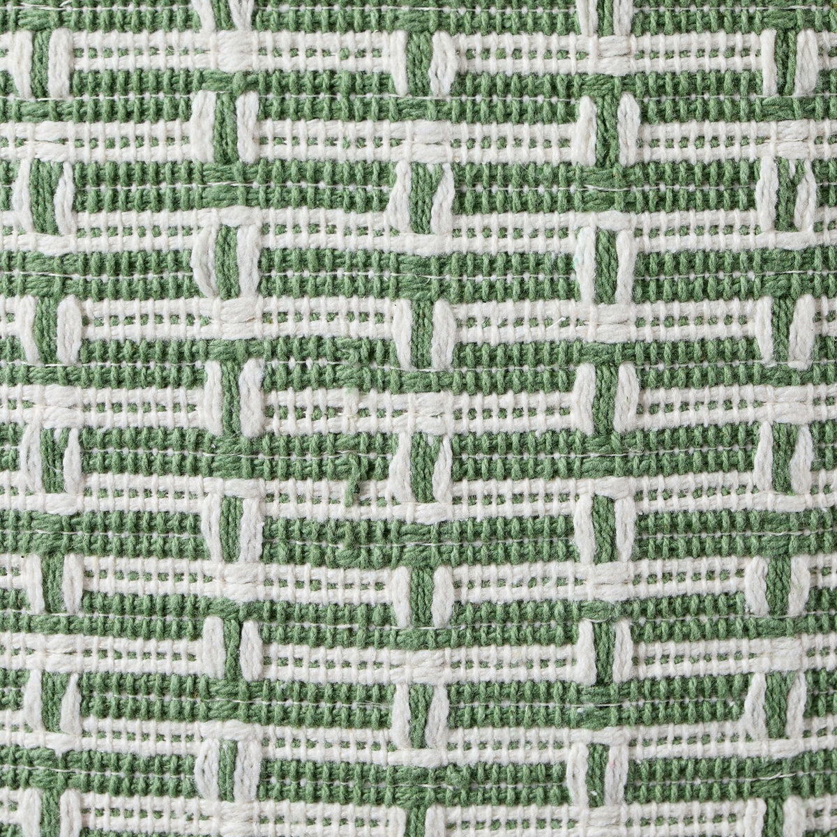 Dusklia - Woven Geometric Sofa Cushion Cover - Green