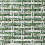 Dusklia - Woven Geometric Cushion Cover - Green