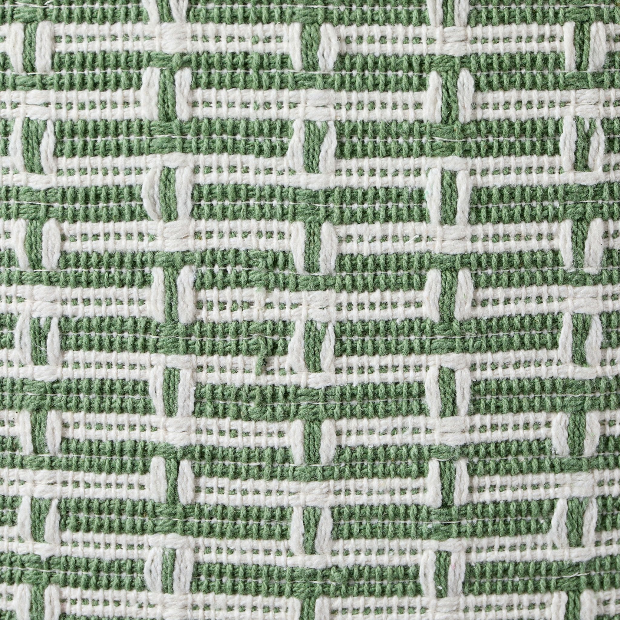 Dusklia - Woven Geometric Cushion Cover - Green