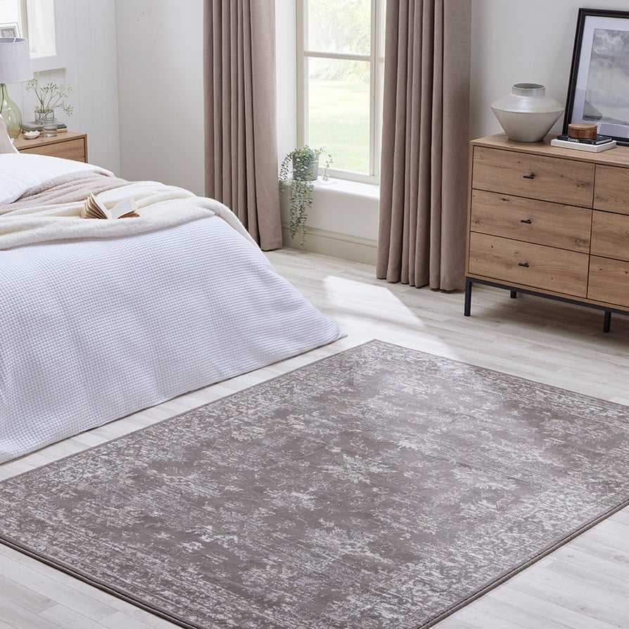 Dusklia - Yasmin Persian Style Rug - Light Grey
