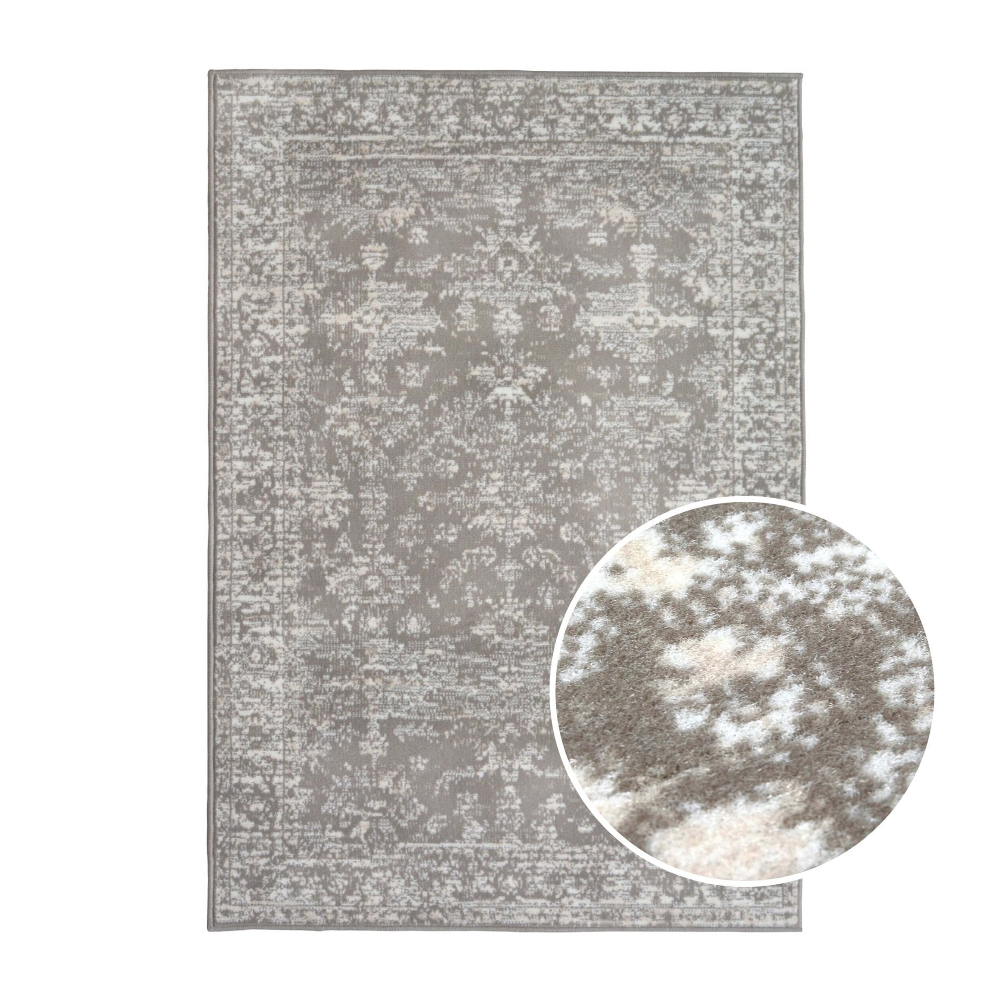 Dusklia - Yasmin Persian Style Rug - Light Grey