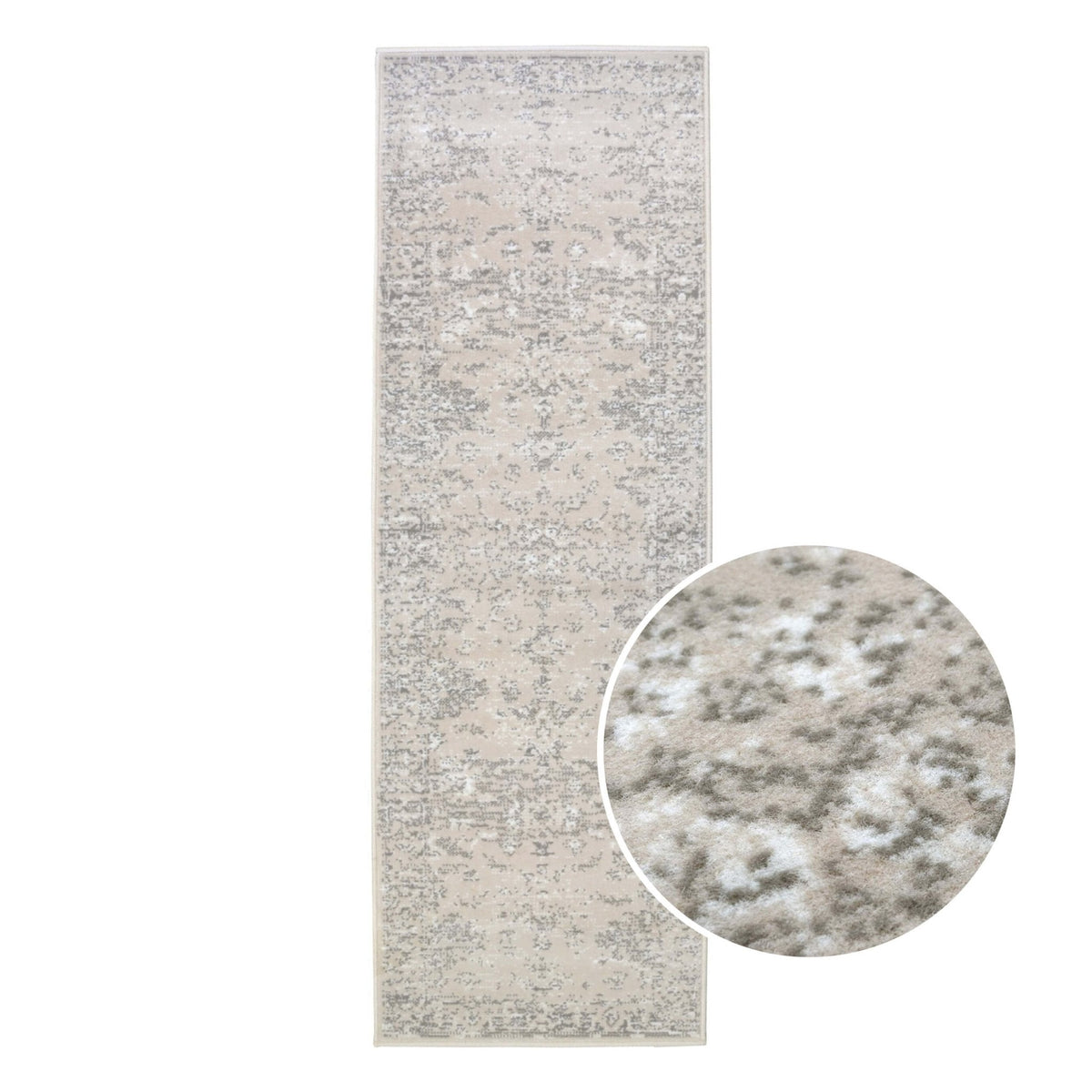 Dusklia - Yasmin Persian Style Runner Rug - 67 x 200cm - Natural