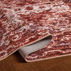 Dusklia - Zahra Persian Style Machine Washable Rug - Burnt Orange