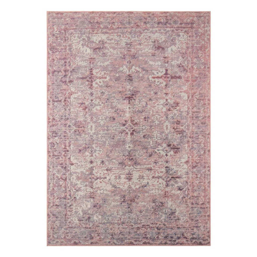 Dusklia - Zahra Persian Style Machine Washable Rug - Rose