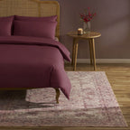 Dusklia - Zahra Persian Style Machine Washable Rug - Rose