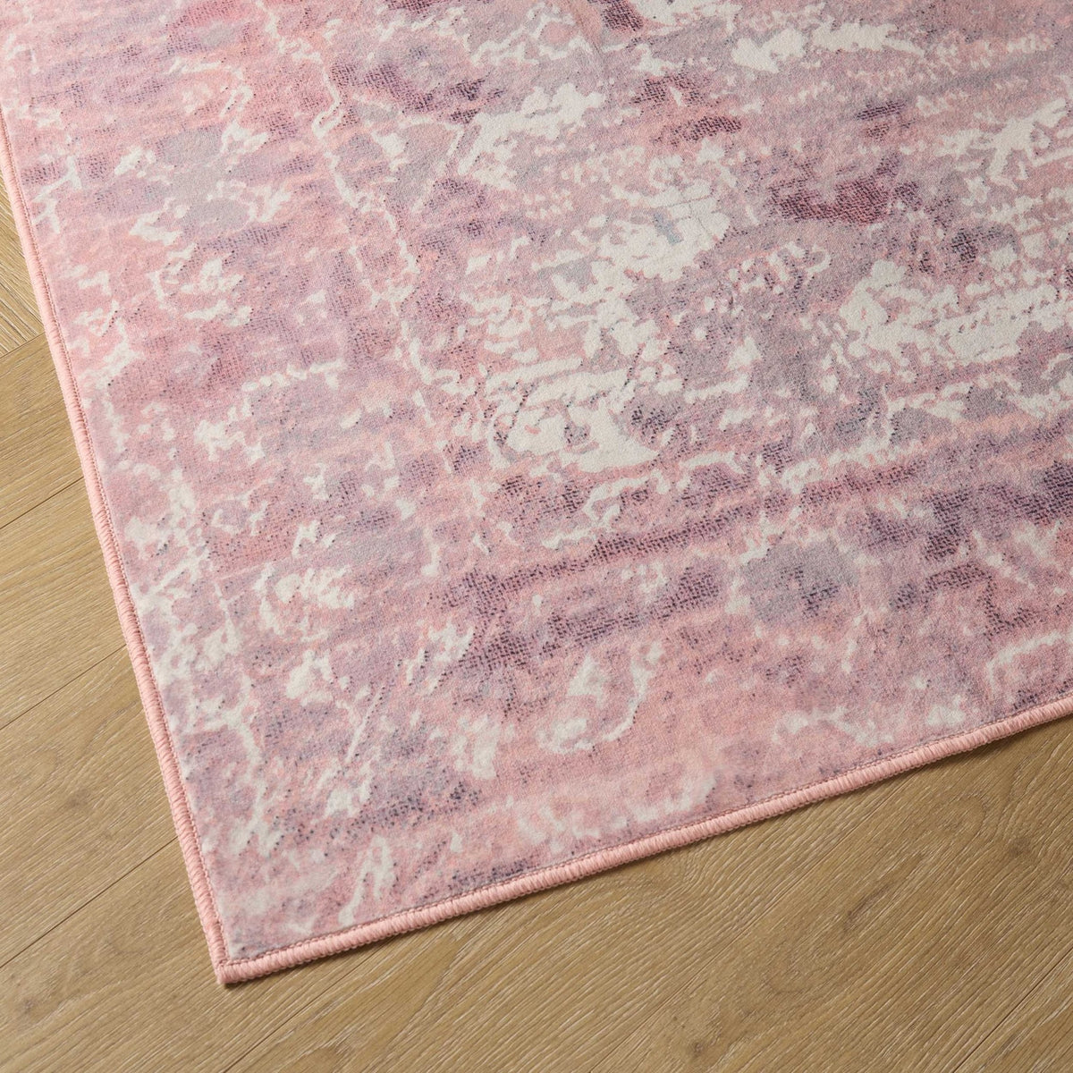 Dusklia - Zahra Persian Style Machine Washable Rug - Rose