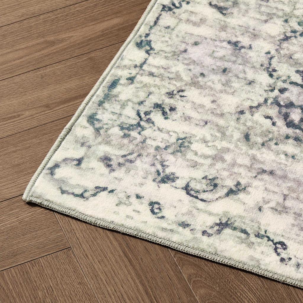 Dusklia - Zahra Persian Style Machine Washable Rug - Sage