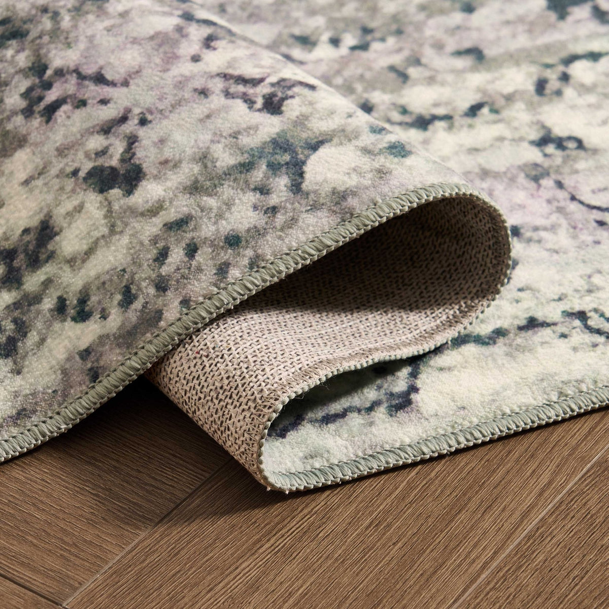 Dusklia - Zahra Persian Style Machine Washable Rug - Sage