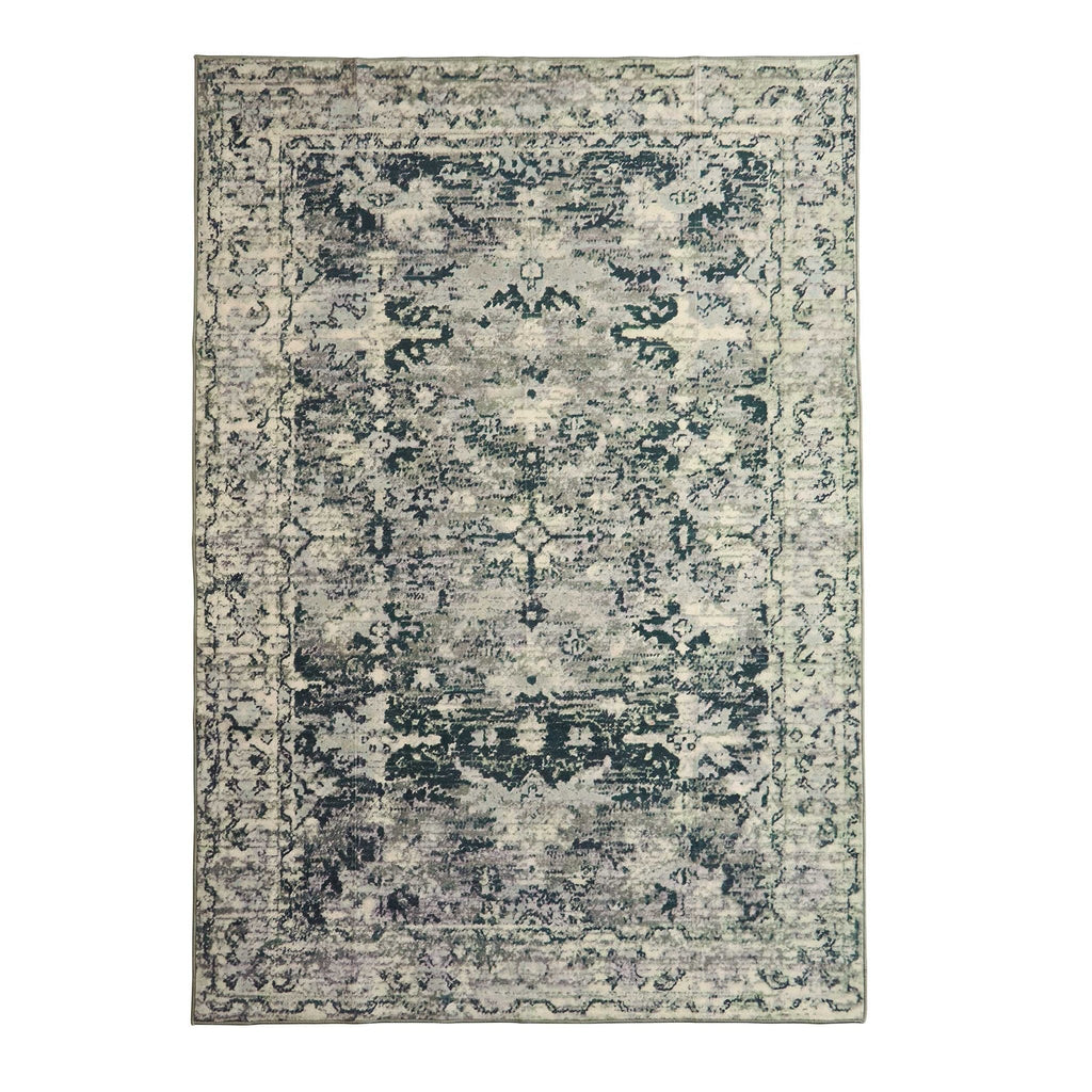 Dusklia - Zahra Persian Style Machine Washable Rug - Sage