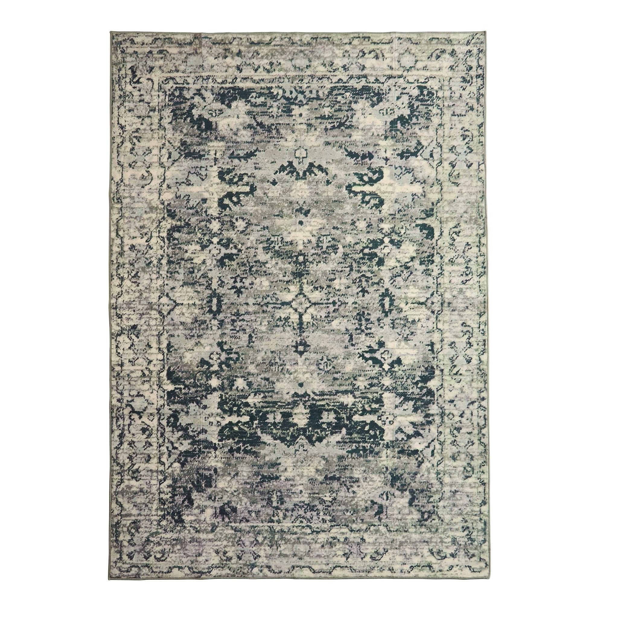Dusklia - Zahra Persian Style Machine Washable Rug - Sage
