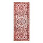 Dusklia - Zahra Persian Style Machine Washable Runner - Burnt Orange