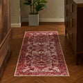 Dusklia - Zahra Persian Style Machine Washable Runner - Burnt Orange