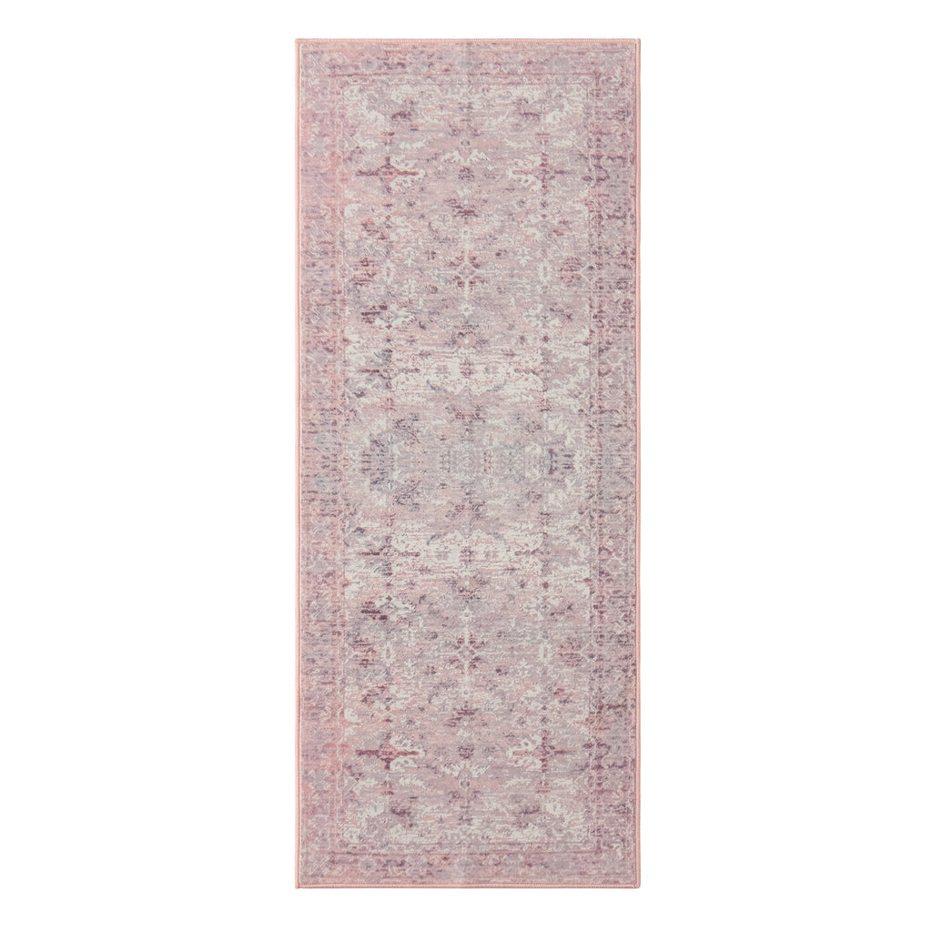 Dusklia - Zahra Persian Style Machine Washable Runner - Rose