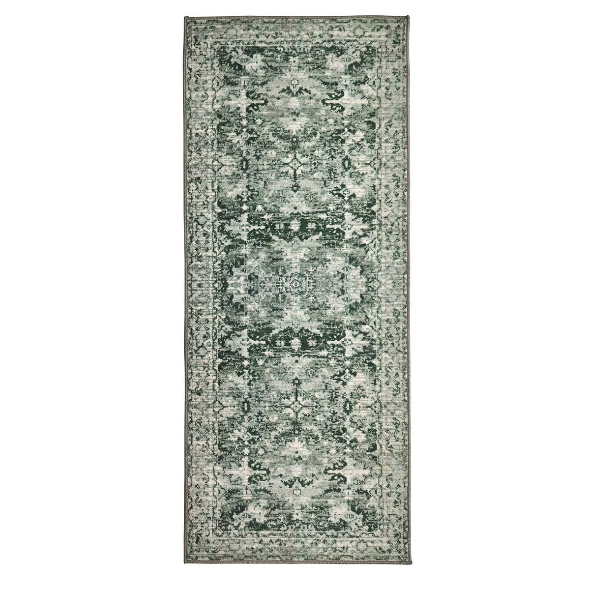 Dusklia - Zahra Persian Style Machine Washable Runner - Sage