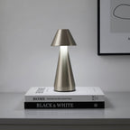 Dusklia - Zania Mini LED Rechargeable Wireless Lamp - Satin Nickel