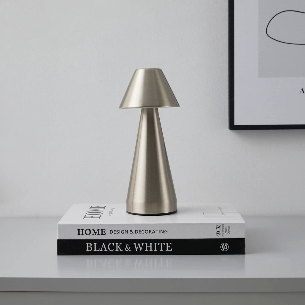 Dusklia - Zania Mini LED Rechargeable Wireless Lamp - Satin Nickel