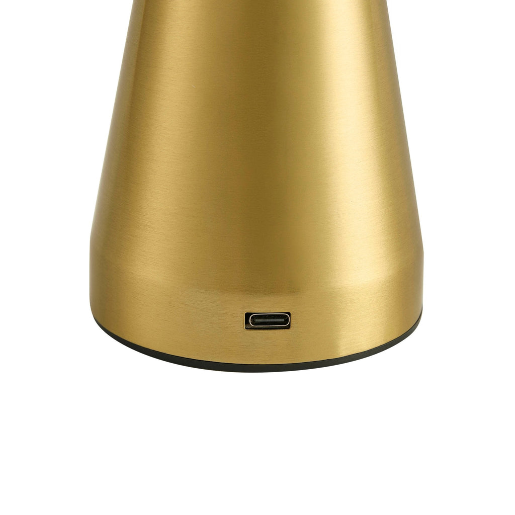 Dusklia - Zeta Mini LED Rechargeable Wireless Lamp - Brushed Gold