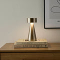 Dusklia - Zeta Mini LED Rechargeable Wireless Lamp - Satin Nickel