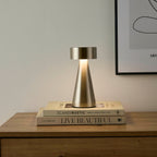 Dusklia - Zeta Mini LED Rechargeable Wireless Lamp - Satin Nickel