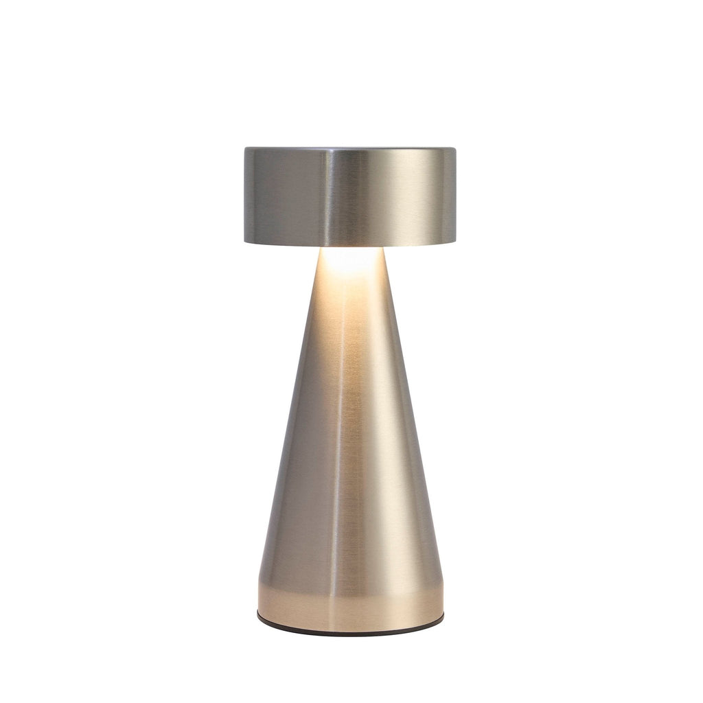 Dusklia - Zeta Mini LED Rechargeable Wireless Lamp - Satin Nickel