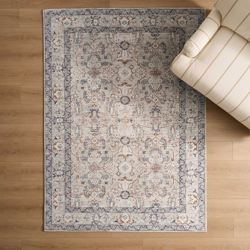Dusklia - Zion Persian Style Rug - Natural/Orange